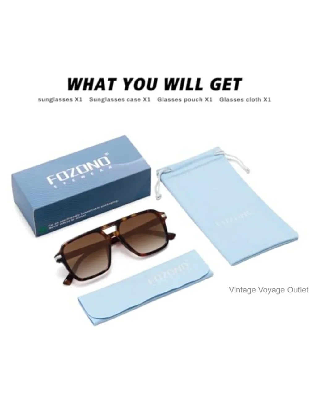 Retro Square Aviator Sunglasses for Women Men UV400 Protection Vintage Shades